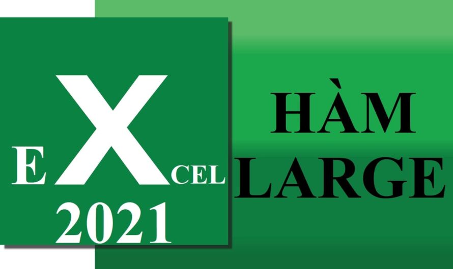 Hàm LARGE trong Excel