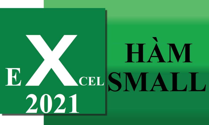 Hàm SMALL trong Excel